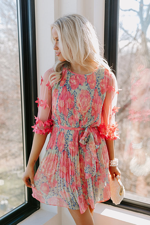 Tea Party Vibes Pleated Dress Image - 4