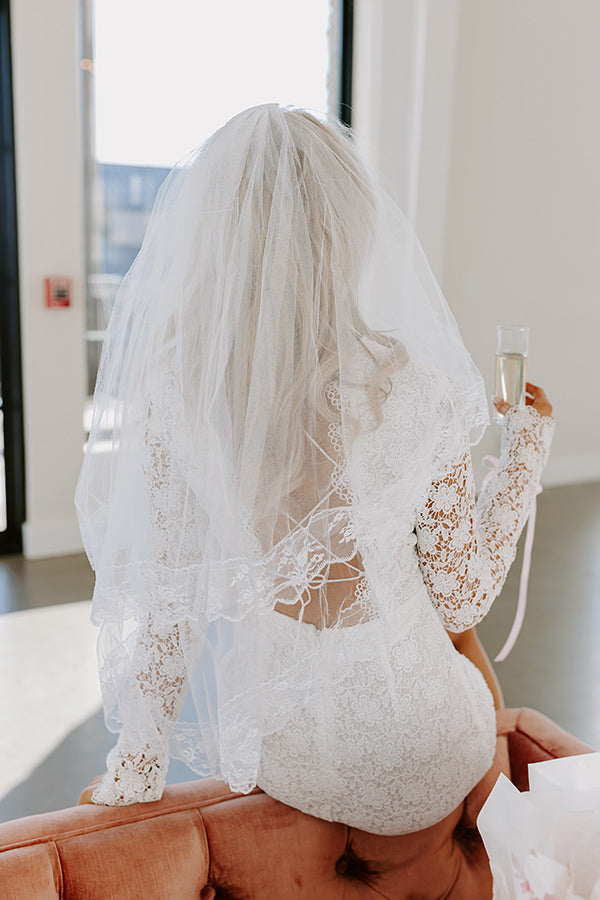 Heart First Lace Veil