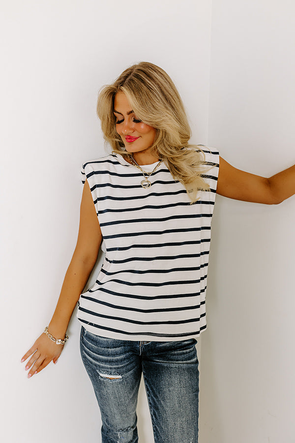 Fact Or Fiction Stripe Top Image - 4
