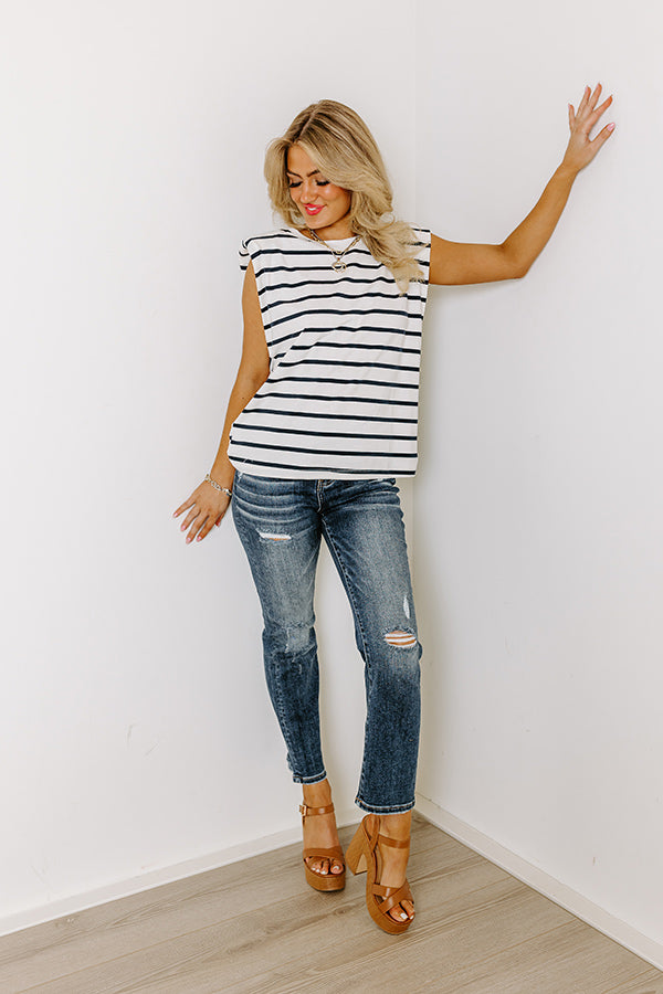 Fact Or Fiction Stripe Top Image - 2