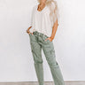 The Jessie High Waist Cargo Jean Image - 1