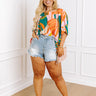Seeking Sunshine Shift Top In Green Curves Image - 1