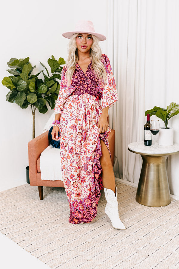 Fly Me To Fiji Floral Maxi Image - 1