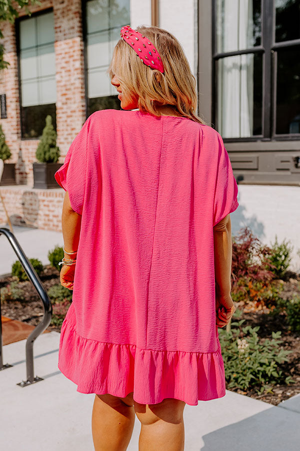 Malibu Villa Shift Dress in Pink Curves Image - 4