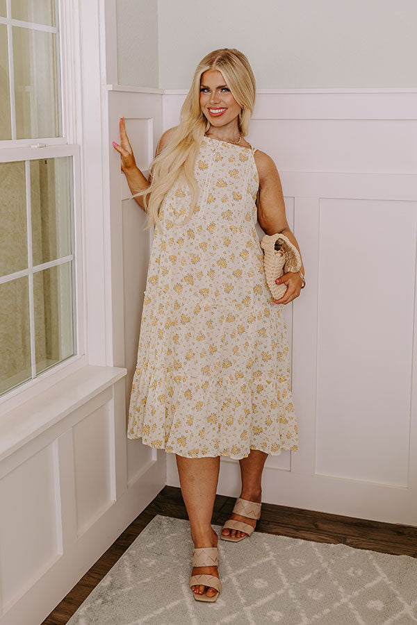 Blissful Beats Floral Midi Curves Image - 2