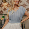 Moonlit Bay Knit Top In Airy Blue Image - 1