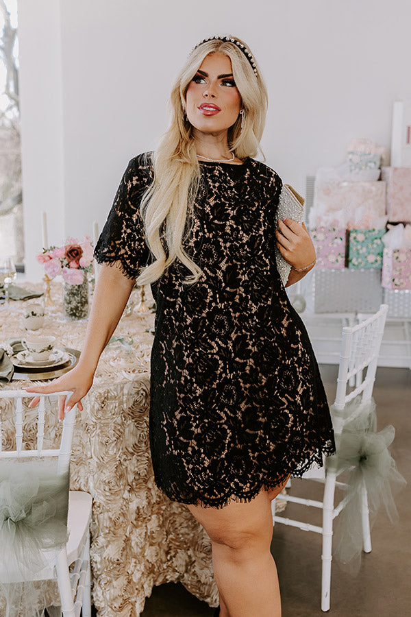Dearest Memory Lace Dress In Black Curves Image - 5