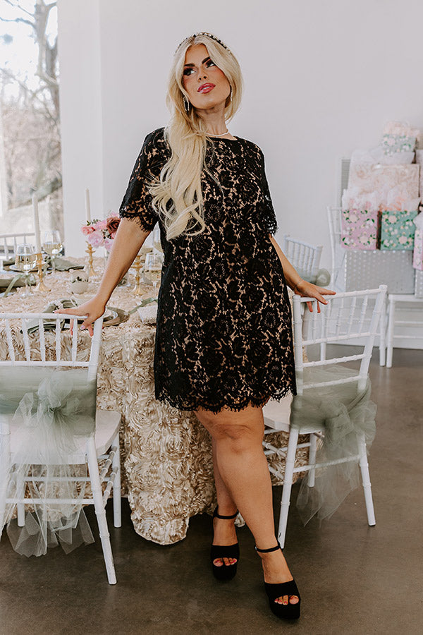 Dearest Memory Lace Dress In Black Curves Image - 4
