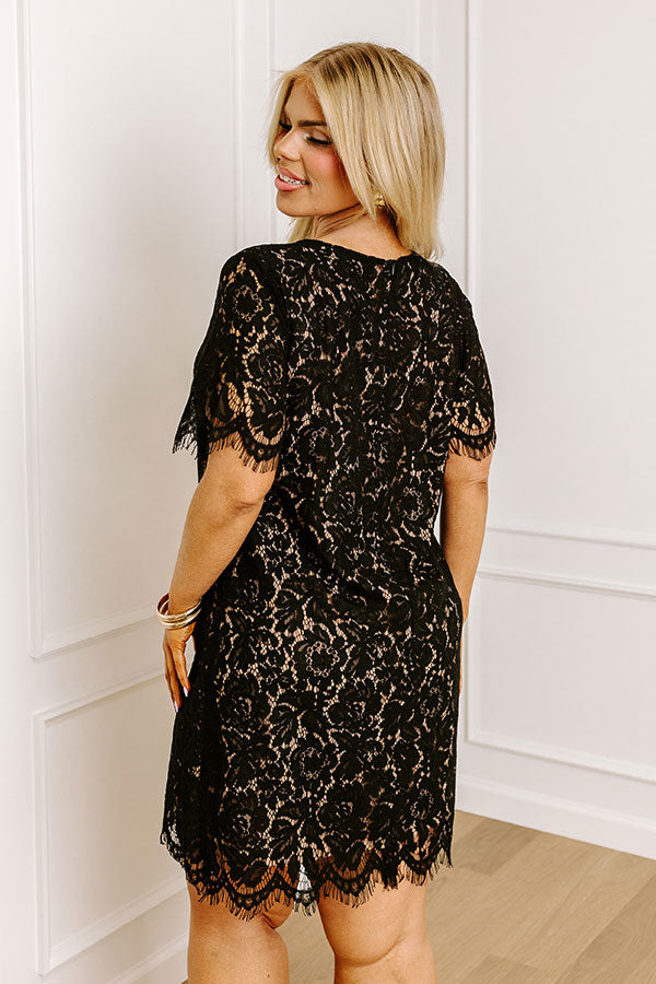 Dearest Memory Lace Dress In Black Curves Image - 3