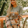 Rock N Roll Distressed Boyfriend Tee Image - 1
