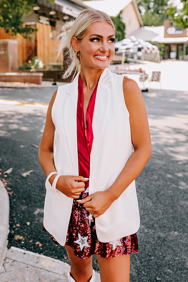 Majestic Moment Vest In Ivory Image - 2