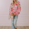 So Easy To Love Floral Top in Light Pink Image - 1