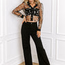 The Adriana High Waist Wide Leg Jean in Black Image - 1