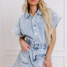 Express It All Denim Romper Image - 1
