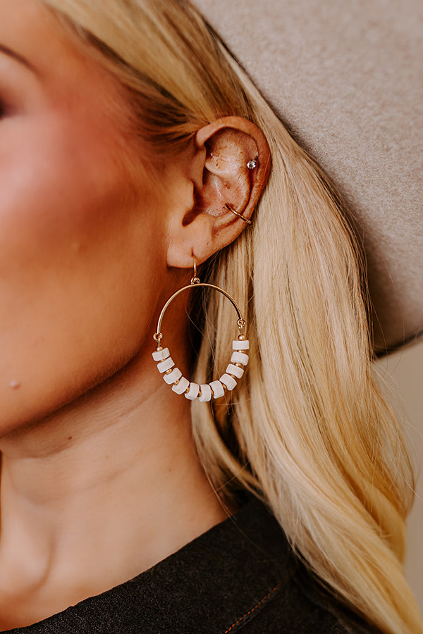 Coastal Caravan Earrings In Ivory Image - 2