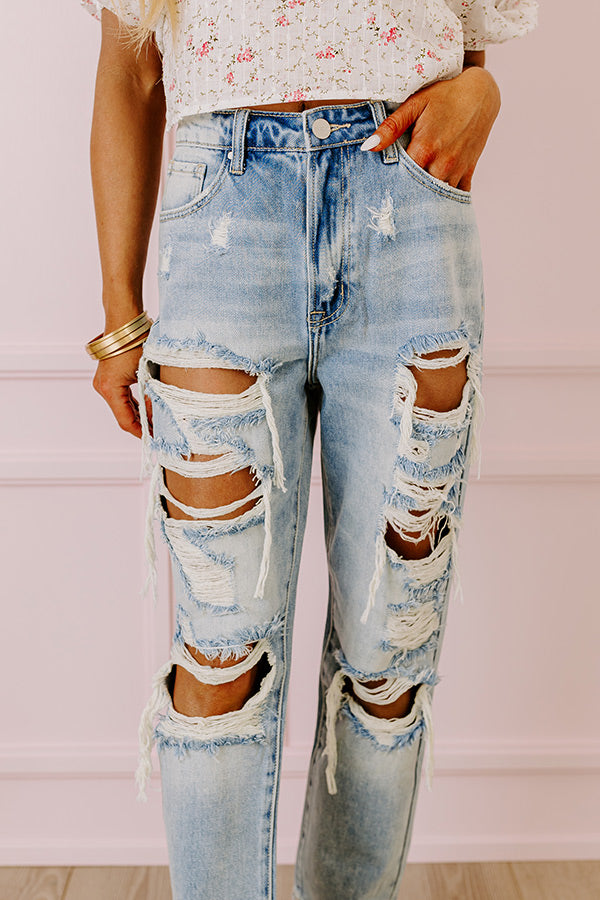 Risen The Ellie High Waist Distressed Jean Image - 2