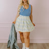 Divine Delight Plaid Skirt Curves Image - 1