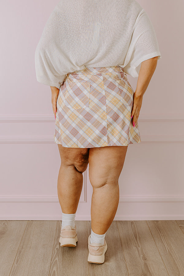 Magic Melody Wrap Skirt in Primrose Yellow Curves Image - 4