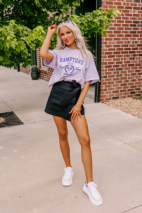 Hamptons Embroidered Graphic Tee Image - 1