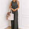 Maine Way Pleated Maxi In Forest Image - 1