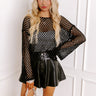 Coastal Cruising Knit Top In Black Image - 1