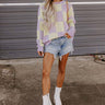 Collegiate Charm Checkered Sweater Image - 1