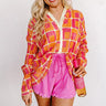 Brilliant And Charming Pleated Button Up Image - 1