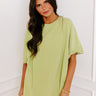 Learn As You Go Shift Tee in Lime Image - 1