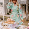 Floral Dawn Crochet Dress In Ocean Wave Image - 1