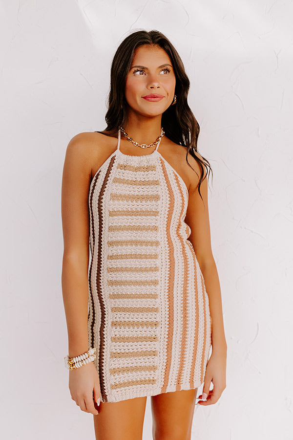 Treasure Found Crochet Mini Dress Image - 5