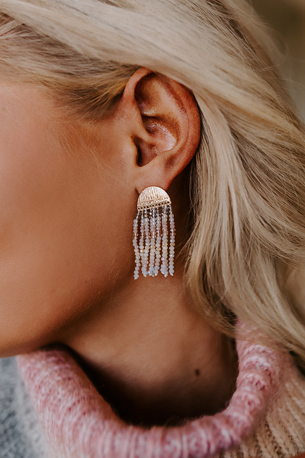 Celebrate Everyday Beaded Earrings In Birch Image - 2