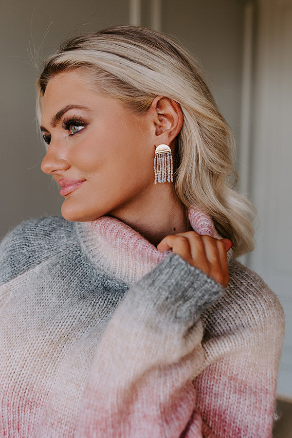 Celebrate Everyday Beaded Earrings In Birch Image - 1