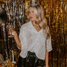 Royal Radiance Sequin Button Up Image - 1