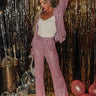 Dazzling Delight High Waist Sequin Pants Image - 1