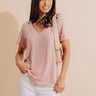 Sun And Sand Knit Top In Pink Image - 1