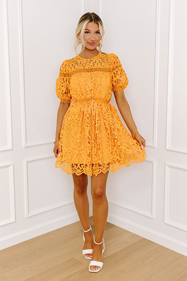 Forever Chic Crochet Mini Dress Image - 1
