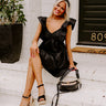 Cityscape Splendor Babydoll Dress in Black Image - 1