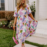 Peaceful Pause Midi Dress In Violet Image - 1