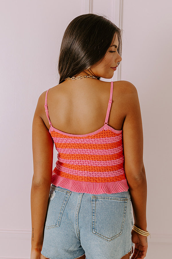 Tropical Fizz Crochet Tank Image - 4
