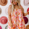Bloom With A View Romper In Tangerine Curves Image - 1