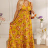 Sunflower Gazing Floral Maxi Dress Image - 1