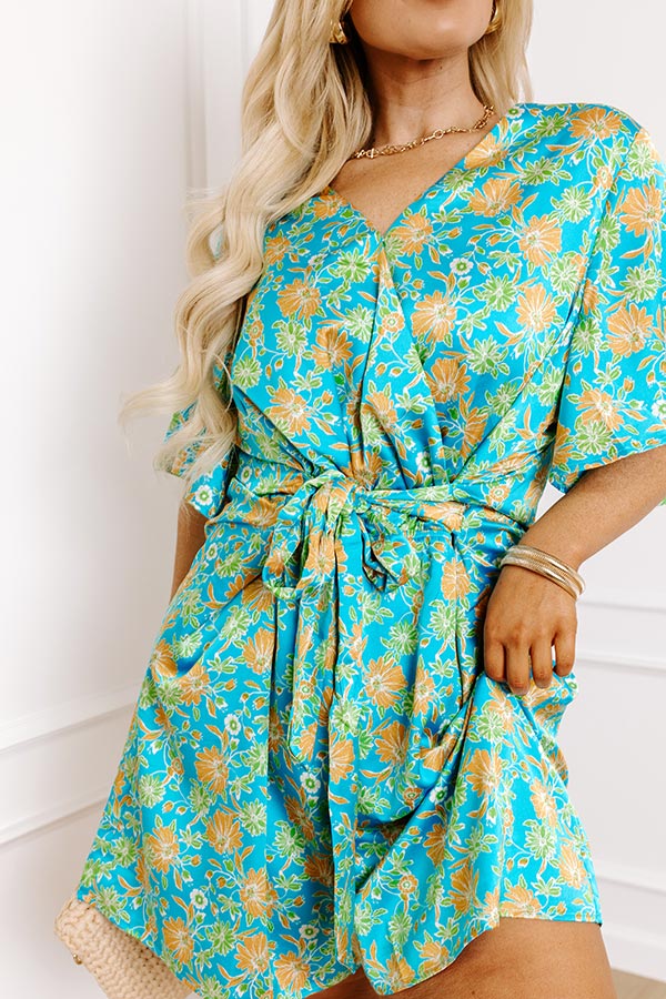 Mostly Coastal Floral Romper Curves Image - 2