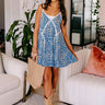 Odds And Ends Shift Dress In Blue Image - 1