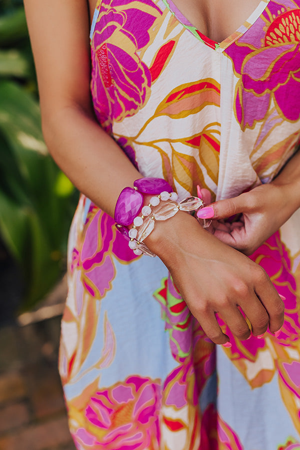 Plan For Cabo Bracelet Set In Orchid