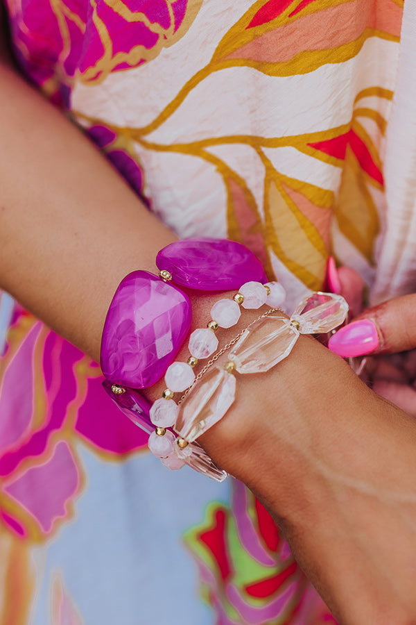 Plan For Cabo Bracelet Set In Orchid Image - 2