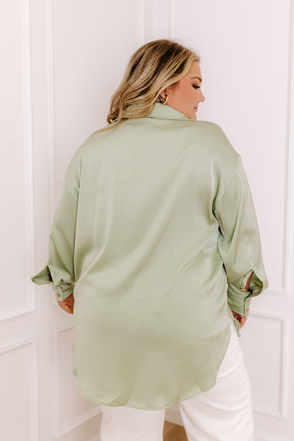 Simply Charmed Button Up In Pear Curves Image - 5