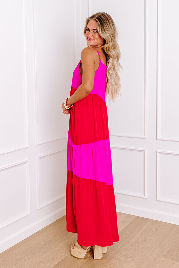 Fashion Diary Color Block Maxi Dress Image - 3