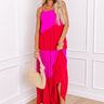 Fashion Diary Color Block Maxi Dress Image - 1