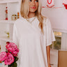 Learn As You Go Shift Tee in White Image - 1