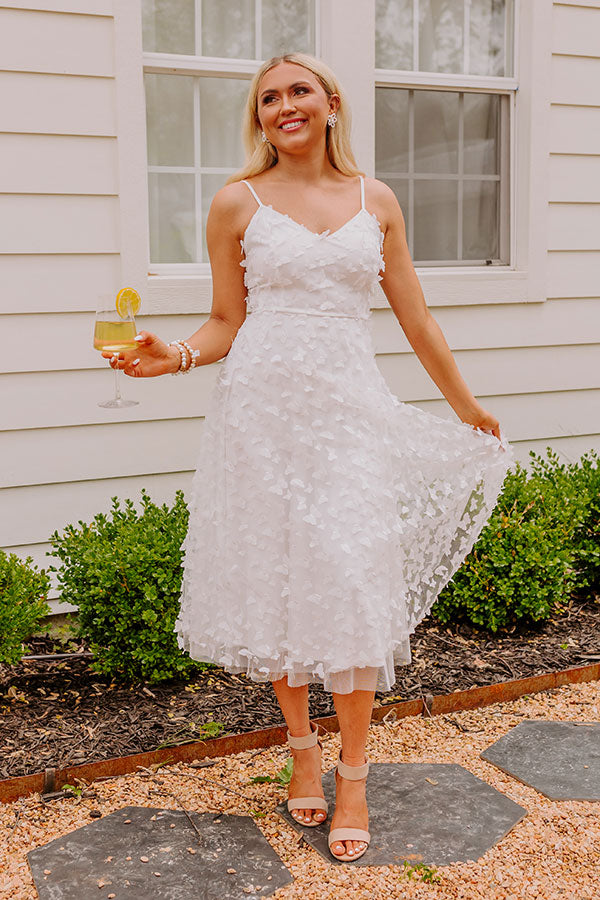 Garden Party Glow Midi in White Image - 1